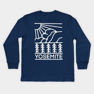 Yosemite National Park Kids Long Sleeve T-Shirt